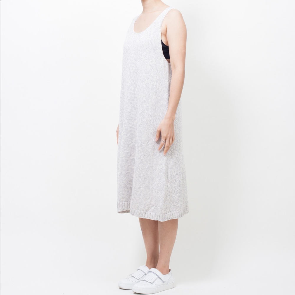 Ali Golden Cotton Melange Dress